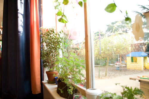 Blick aus den großen Fenstern